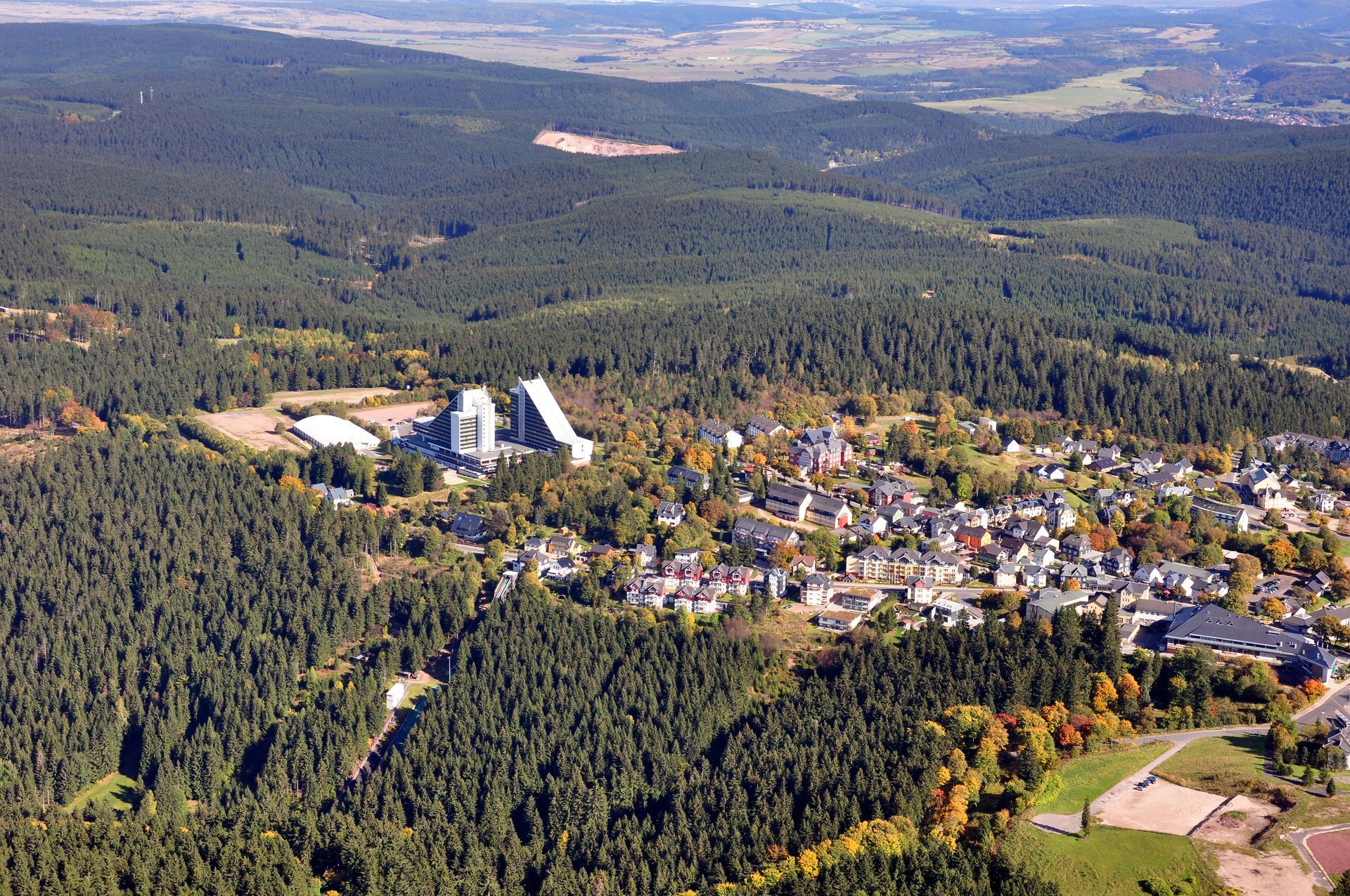 Luftbild Oberhof / Thüringer Wald